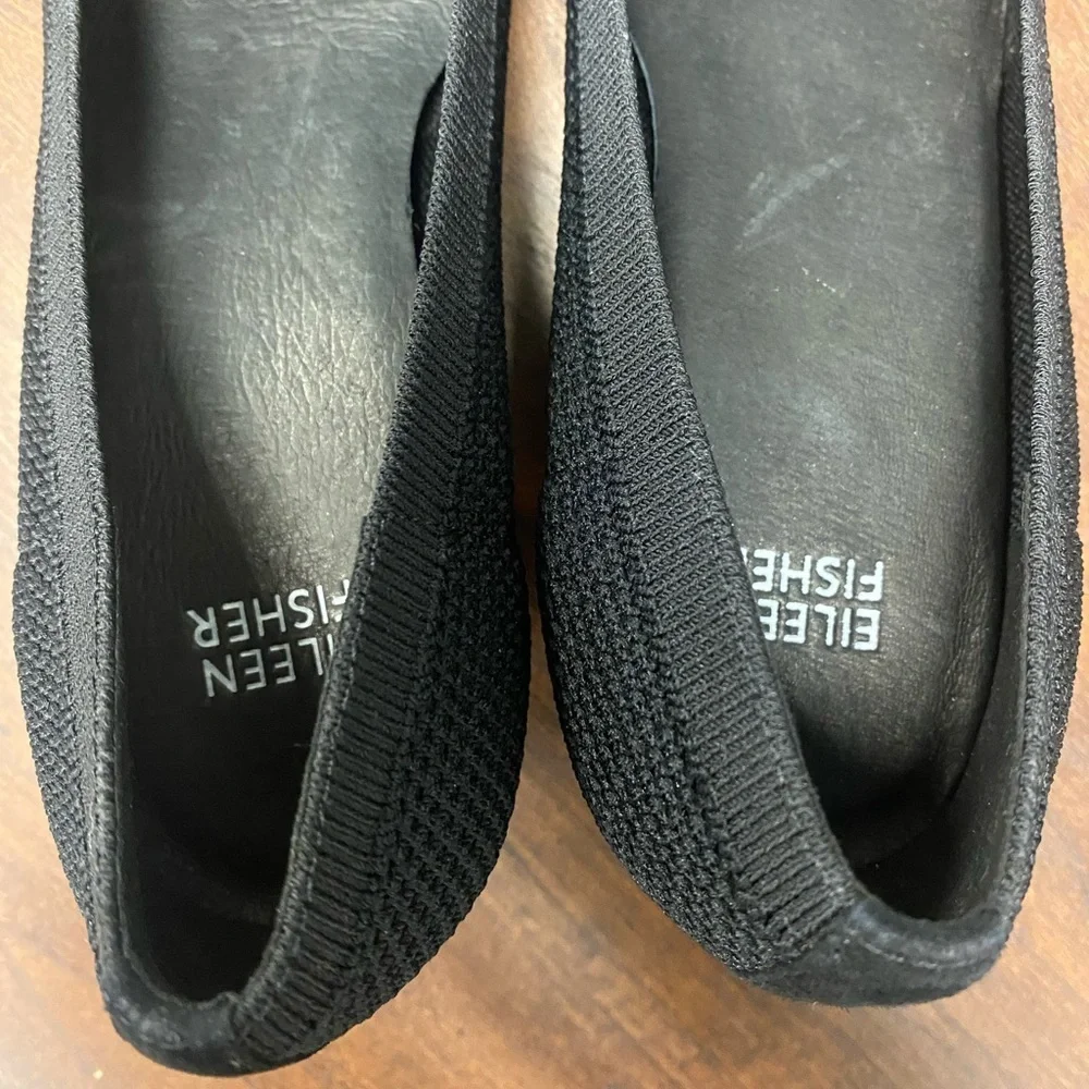 Eileen Fisher Kiss Knit Stretch Pump Black Size 7.5